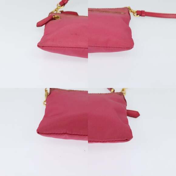 PRADA Shoulder Bag Nylon Pink Gold - Picture 10 of 12